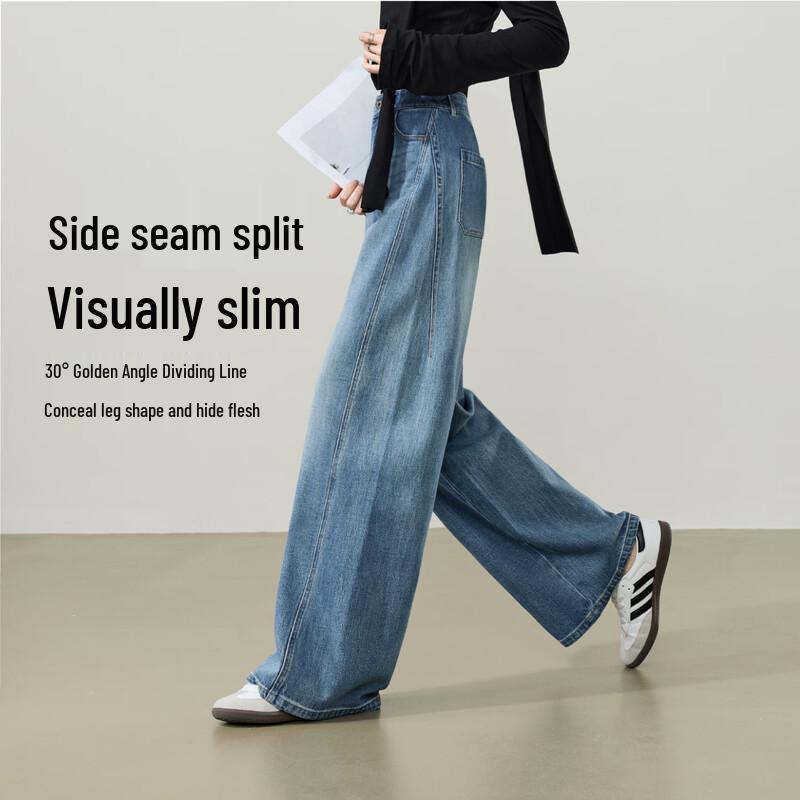 Jeans da Donna ESE-Y a Gamba Dritta e Gamba Larga