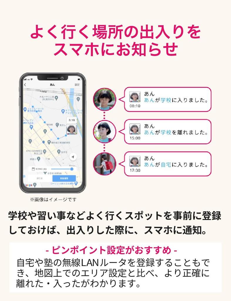 Anshin Watcher - Monatsgebührenfrei für ein Jahr. Achten Sie auf Kinder, ältere Menschen und Dinge. GPS. Kompatibel mit Geräten anderer Hersteller als au. Prüfen