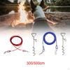 Dog Tie Out Cable and Stake Lead Chain Tether for Beach Outdoor Run