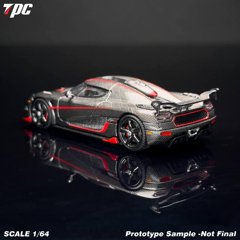 In stock 1: 1:64 RS carbon fiber supercar alloy car model - holiday gift - high-end collection - for boys as a gift