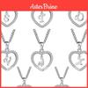 Anmutige 26 Buchstaben Herz Liebe Kristall Damen Silberbeschichtete Kette Halskette Schmuck Mit Hochwertigen Materialien