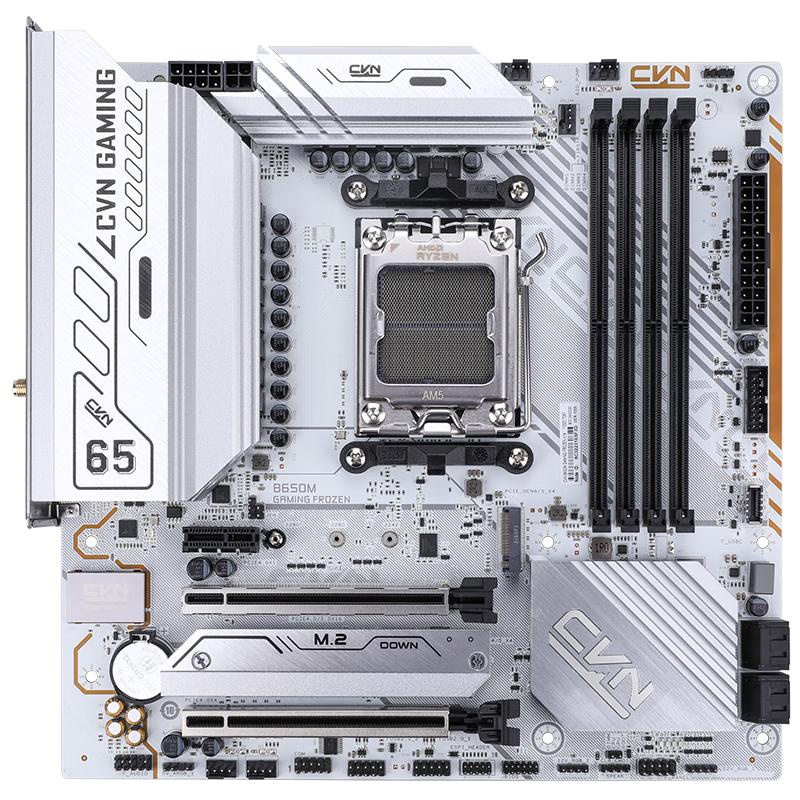 

Кольорова материнська плата CVN B650M GAMING FROZEN V14 AM5