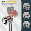 6PCS Ratchet Wrench Set 1/4 3/8 1/2 Inch Dual Pawl Ratchets with Extension Rod Chrome Molybdenum Steel Tool