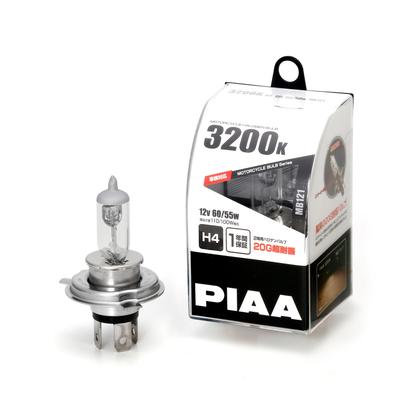 PIAA Motorcycle Headlight Bulb H4 135/125W Halogen 3200K High Earthquake Resistance 20G Pack of 1 MB121