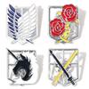Attack On Titan Four Armies Logo Metal Brooch Keychain