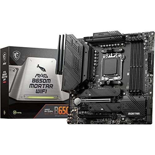 MSI Motherboard MAG B650M MORTAR WIFI AMD Ryzen 7000/9000 Series Compatible B650 Chipset ATX MB5908