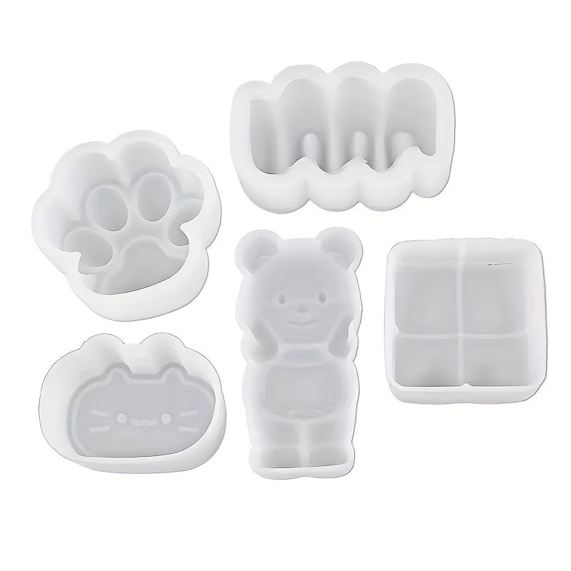 

Сделай сам Мнущаяся силиконовая форма Ручная работа Медведь/Кот/Кошачья лапа/Крем-палочка Эпоксидная смола Ароматерапевтическая форма Игрушка-антистресс Кошачья лапа Медленное восстановление белый
