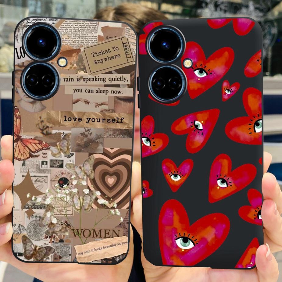 For Tecno Camon 19 Neo Case CH6i New Fashion Painted Cover Soft Silicone Phone Case For Tecno Camon 19 Pro 5G Camon19 Neo Bumper