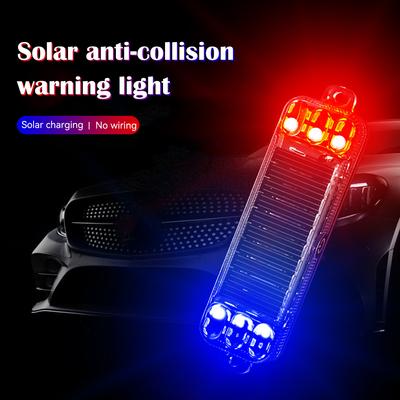 Solarbetriebenes Warnblinklicht für Motorräder, Sicherheits-Blitzsignalsystem, LED-Lichtsimulation, gefälschte Diebstahlsicherung, Rücklicht
