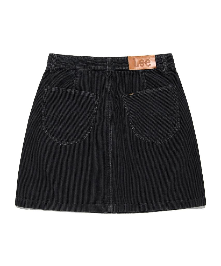 Lee Corduroy Mini Skirt Charcoal