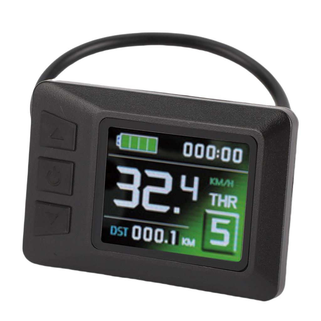 Electric Scooter Display Electric Scooter Dashboard 5 Pin Rain Proof Connector ABS Lightweight Fine Craftsmanship for Cycling