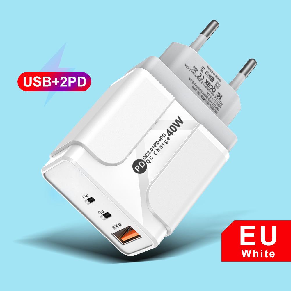 PD33W QC3.0 GaN Multi-Port Fast Charger - 9V/12V European Standard