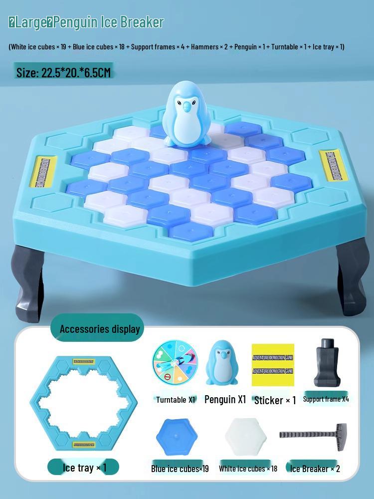 Icebreaker Penguin Rescue Game: Educational, Concentration and Strategy Toy for Boys and Girls