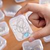 10pcs Plastic Transparent Small Box With Lid Rectangular Earplugs Jewelry Earrings Storage Stud Earrings Box Parts Box