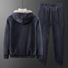 Tute da uomo Set sportivi Set invernale caldo e spesso in due pezzi