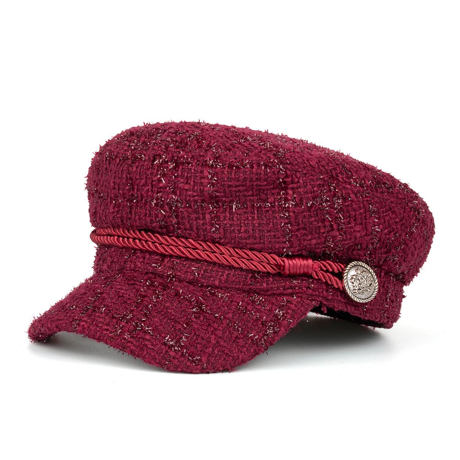 

Шляпная промышленность осень-зима новинки Xiaoxiangfeng четырехцветный берет R one size fits all красный