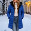 Women's Casual -Color Cotton Hooded Jacket