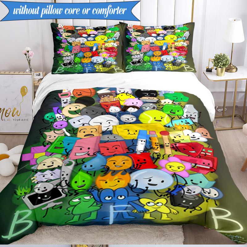 Buntes Trauminsel-Collage 3er-Set K-Pop-Musikgruppe Bettwäsche-Set, Ideal für Schlafzimmer, Wohnheim, Inklusive Bettbezug und 2 Kissenbezügen, Fan-Geschenke
