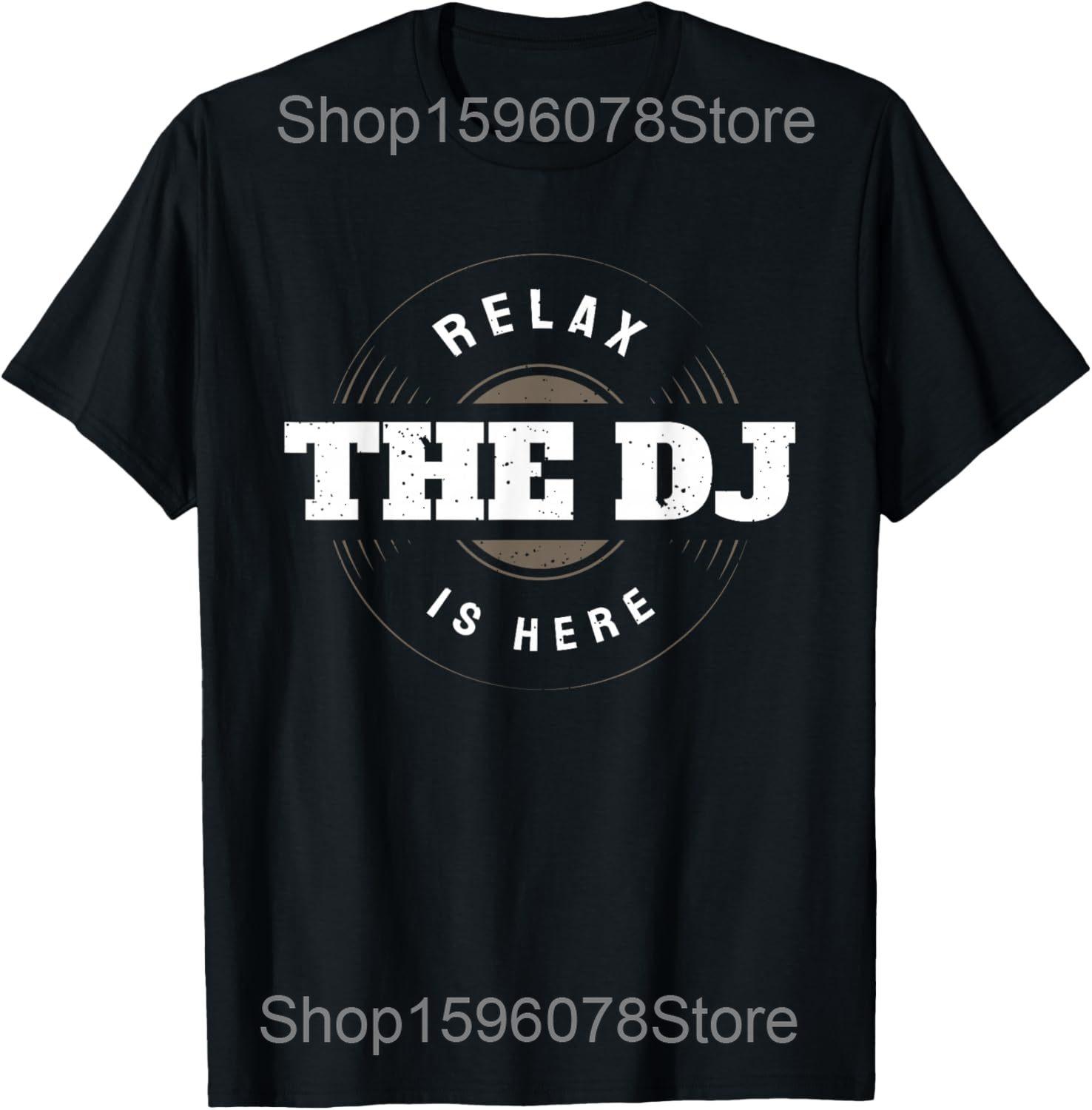 

I love DJs Funny Music DJ T Shirts Men Women Pure Cotton Humor Streetwear Tee Shirt Short Sleeve Unisex Loose Clothing 4XL