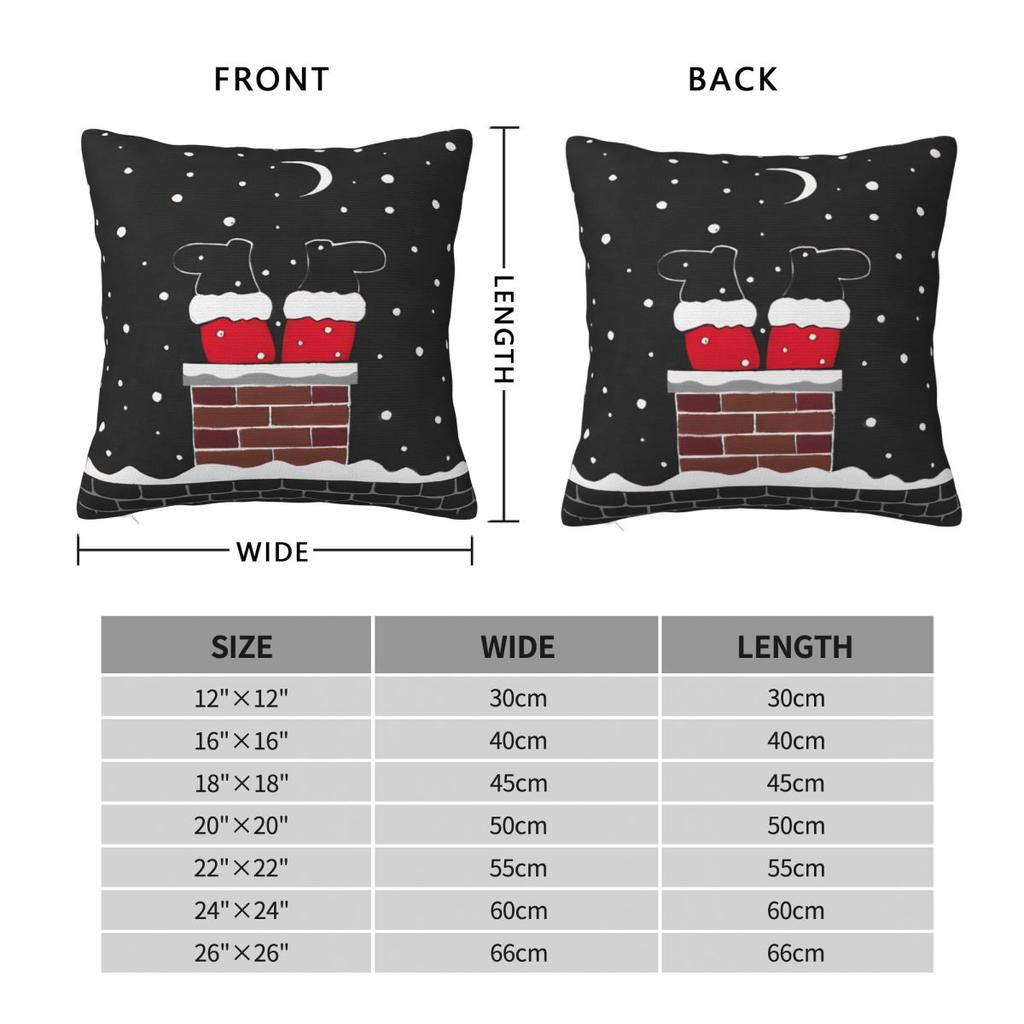 Christmas Humor Pillow Case Cushion Cover Polyester Graphic Pillow Cover Kawaii Pillowcases For Chair Sofa Home Decoration