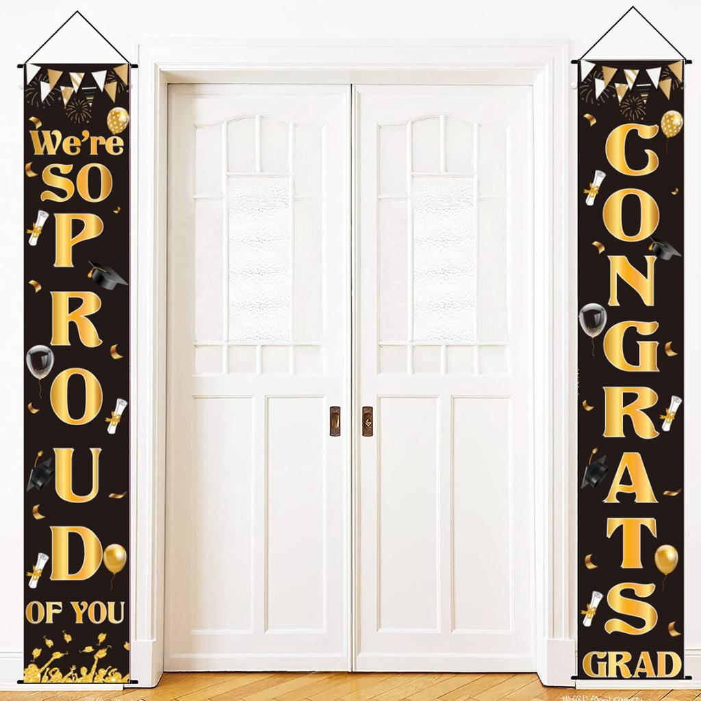 Grad Congrats Graduation Gateway Graduation Party Courtyard Arrangement Door Curtain Poster Customization