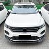 Car Front Bumper Lip Spoiler Diffuser Splitters BodyKit Aprons Cover Guard Trim For Volkswagen T-Roc Standard Edition 2018-2022