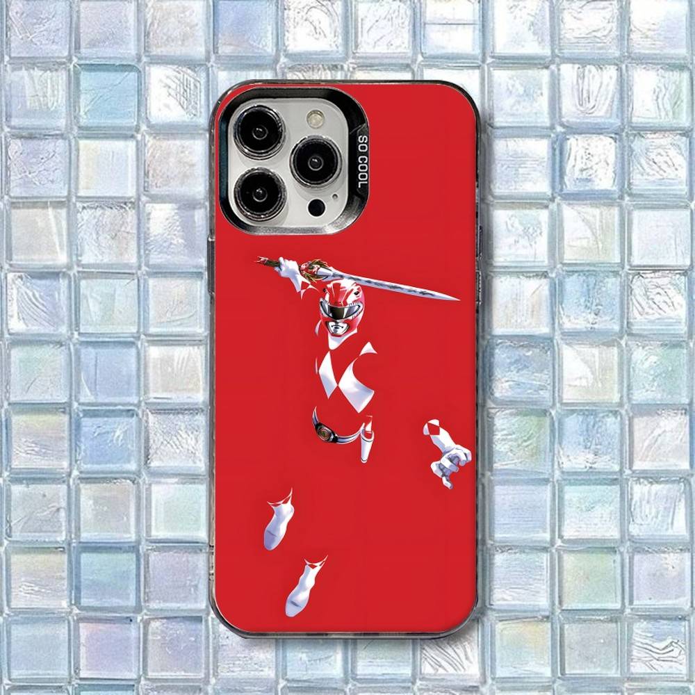 P-PowerS MMPR R-RangerS Phone Case For iPhone 16,15,14,13,12,11,8,7,Pro,Max,Plus,Mini,XS,SE Shockproof Matte Cover iPhone13PROMAX