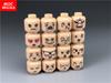Set  MOC Bricks Boys and Girls Cute Beard Face Expression Figure Head Educational Building Blocks Toys For Kids Gift