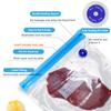 30PCS Vacuum Food Storage Bag Reusable Vacuum Sealer Bags 3 Sizes with 1 Hand Pump 4 Cooking Clips 4 Sealing Clips   Bags for Vegetable Fuit M