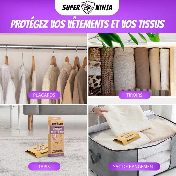 Pièges à mites vêtements - Super Ninja - CLM82444 - 3 pièges