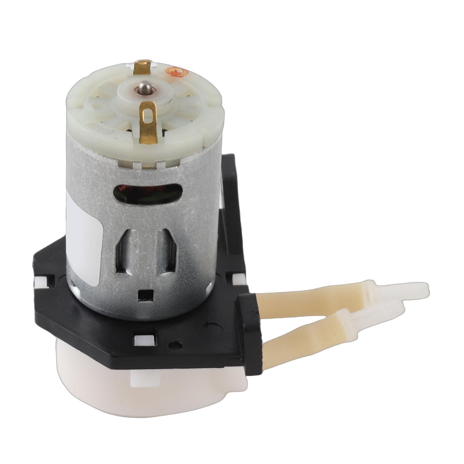 12V Dosing Pump Peristaltic Hd for Aquarium Analytical Liquid, 19-100ml min Peristaltic Pump with 300CMm ID 5mm OD Tubing