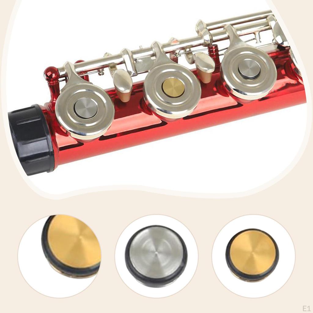 10Pcs Flute Hole Plugs Flutes Repair Part Gold for Enthusiasts Open Transition 7 mm Music