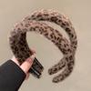 1pc Exquisite Fashion Leopard Print Plush Headband with Antique Style Wide Edge Headband Sweet Cool Girl Daily Styling  Headwear