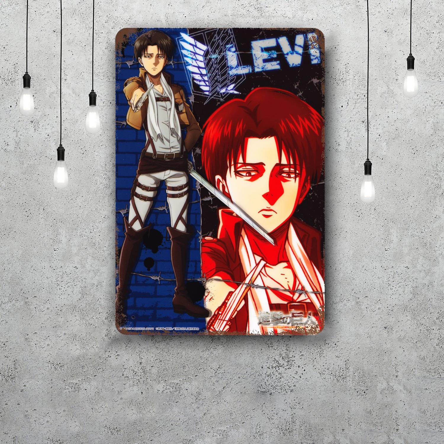 

levi Decor Poster Vintage Tin Sign Metal Sign Decorative Plaque for Pub Bar Man Cave Club Wall Decoration 20x30cm（7.8x11.8inch）