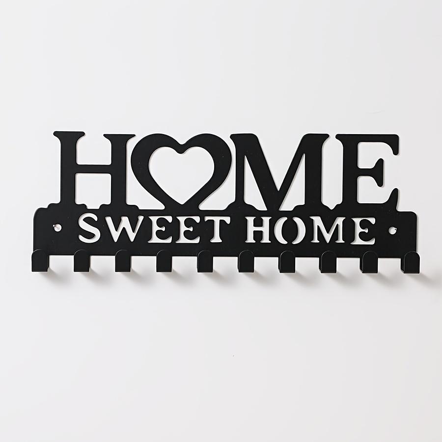 Wall Mounted Key Holder Rack Metal Decorative Key Hooks Organizer for Entryway Storage with Artistic Design