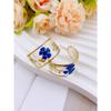 Transparent Resin Dried Flower Earrings for Women, Trendy C-shaped Floral Hoop Earrings, Perfect for Daily Wear