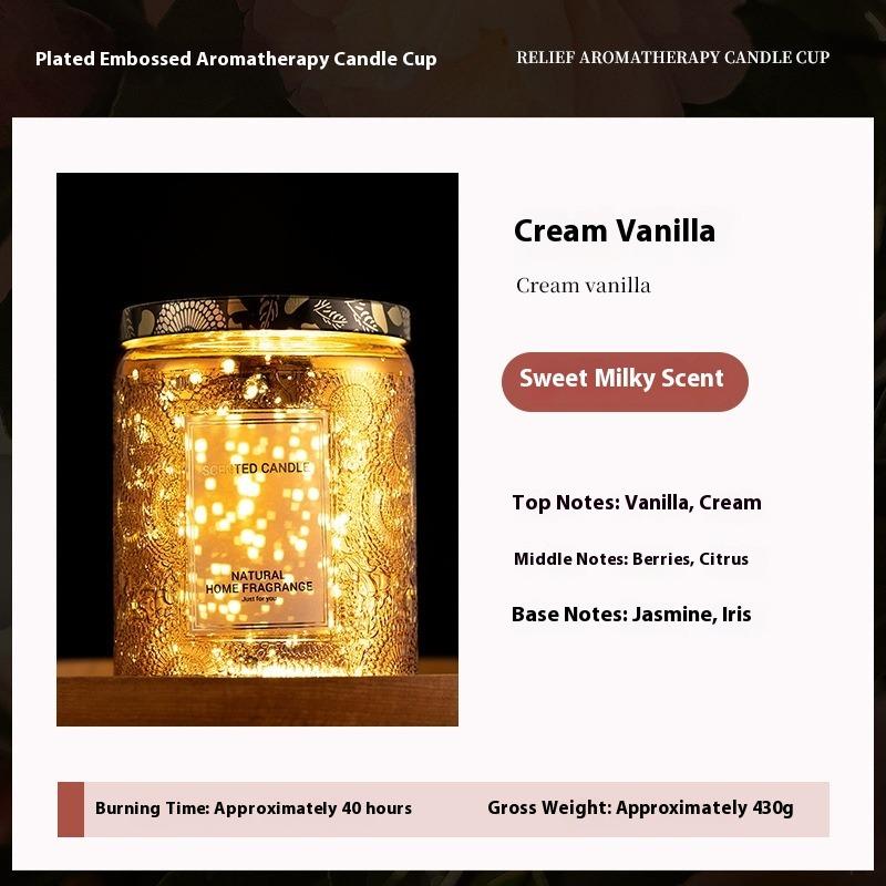 Scented Candles Sunflower Relief Modeling High-end Gifts Home Bedroom Ornaments Lasting Fragrance