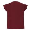 Women Summer  Top Eyelet Vacation Short Sleeve O Neck Loose Fit Shirt Spring Fashion Casual Clothes