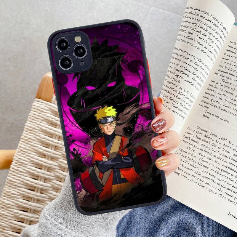 Naruto Uzumaki telefondeksel for iphone 13 12 11 Pro Max Mini XS 8 7 Plus X SE 2020 XR Matt gjennomsiktig deksel
