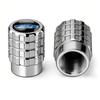 SPZS3 4pcs Aluminium Car Tire Valve Stems Caps Gear-shaped-Valve For Ford Focus 2 mondeo mk3 f150 fusion mustang MK7 Auto Accessories