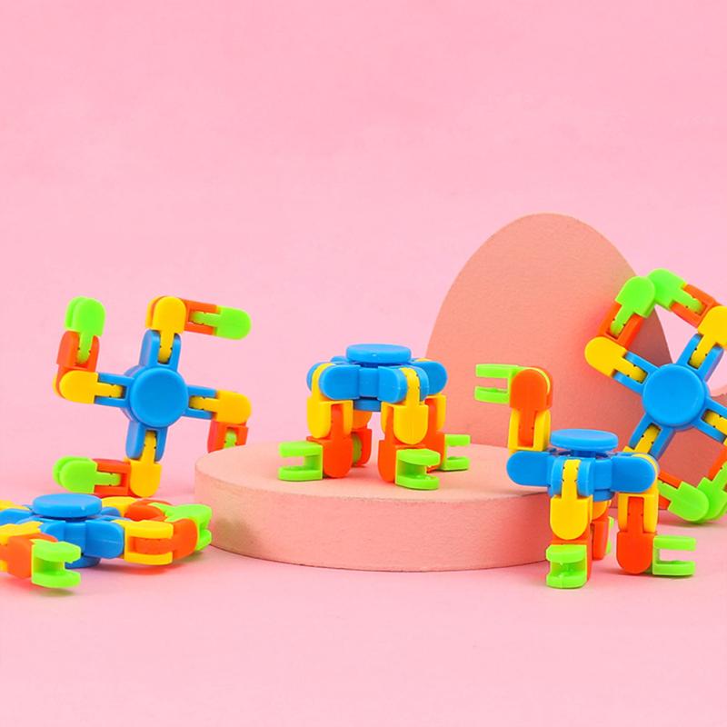 Intelligence Diy Rotary  Gyro  Fingertip  Interactive  Toy, Four-corner Chain Desktop Stress Relief