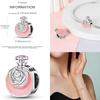 Kompatibel mit authentischen originalen Kupfermetall-Charms Perlenkomponenten Perlenkomponenten Rosa Parfümflaschen-Charms Perlenkomponenten Entworfen für Frauen