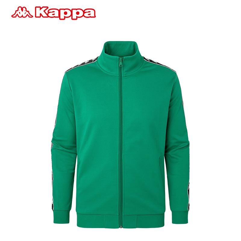 Kappa String Logo Cardigan Men's Casual Jacket Stand Collar Knitted Long Sleeved Spring and Summer