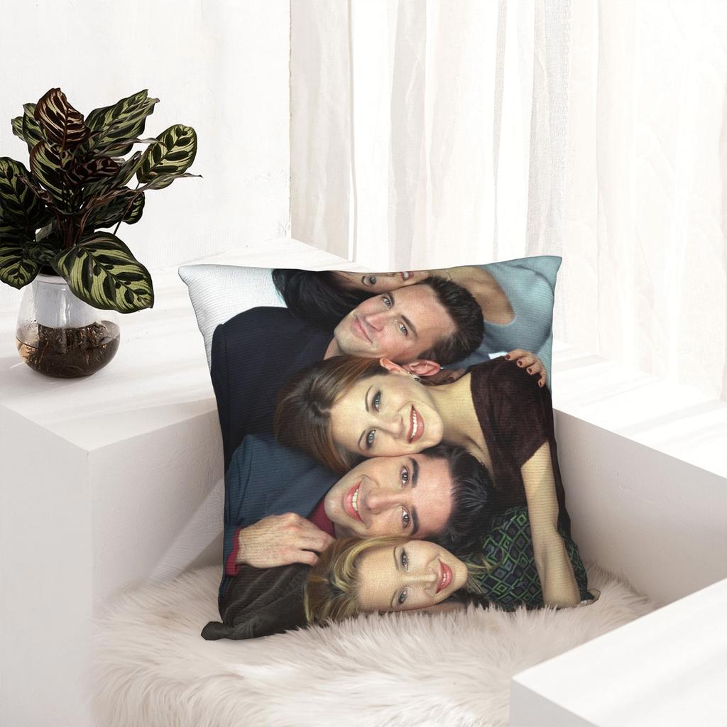 Friends Tv Show Pillowcase Printed Polyester Cushion Cover Decorative Pillow Case Cover Home Square 45*45Cm