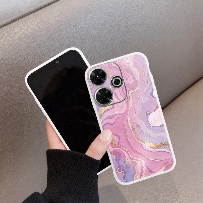 Marble Soft Silicon Case For Xiaomi Redmi Note 13 Pro 13C 14T 15 Poco C65 Samsung A55 A35 M34 M35 S24 FE S25 Huawei Honor 200 iPhone Shockproof Cover