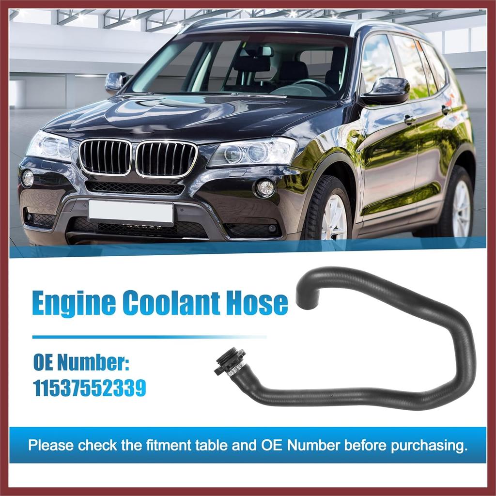 1 Pcs Engine Coolant Hose for BMW X3 3.0L L6 - Gas 2007-2010 No.11537552339 Replace Parts
