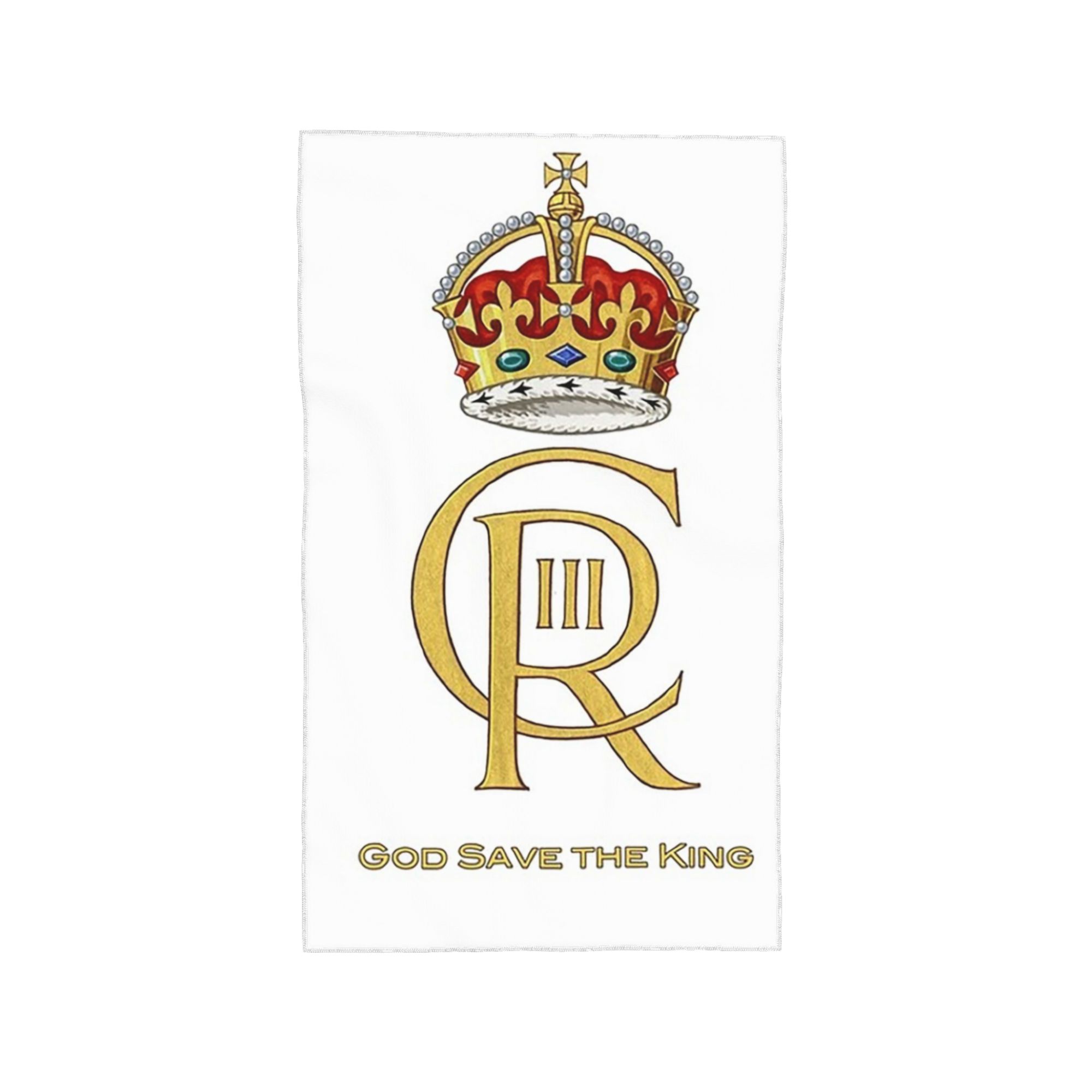 Charles III Royal Cypher, King Charles III, Charles Rex Soft Face Towel Quick Dry Pool Bath Cotton Towels Absorbent Quick W40*H60(CM)