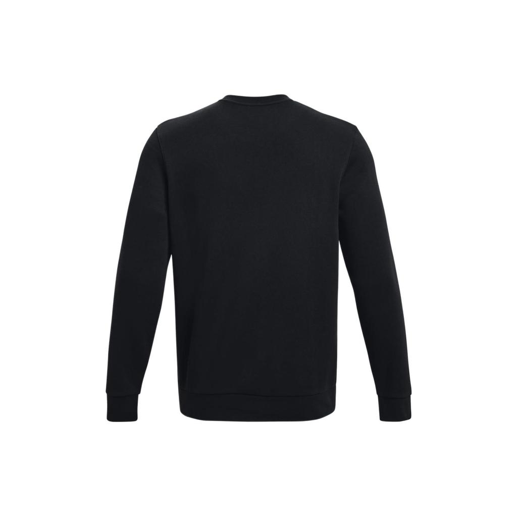 Under Armour Solid Color Logo Print Crew Neck Sweatshirt Men Tops Black 1374250-001