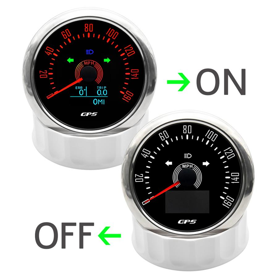 85mm 3in1 Digital GPS Speedometer Gauge w/COG Trip 160MPH For Car Marine Yacht