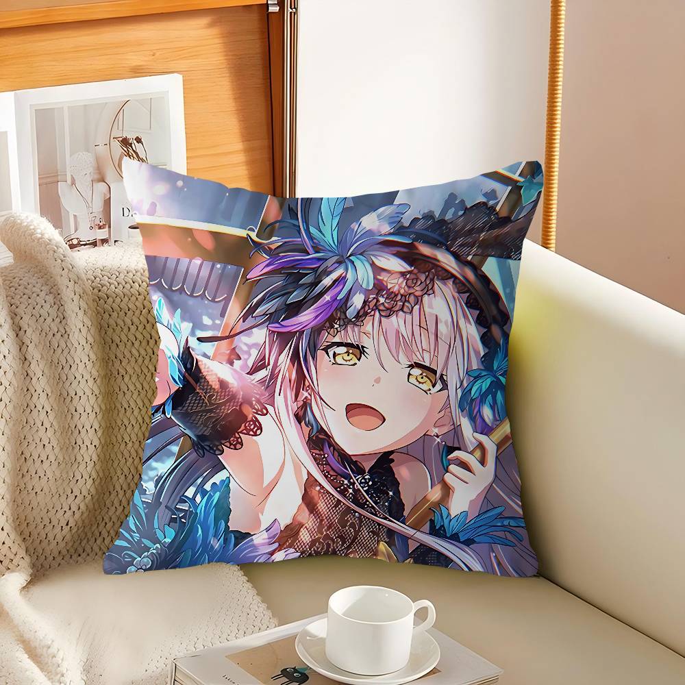 R-Roselia Anime Kissenbezug Auto Wurfkissenbezug Für Sofa Auto Weihnachtsgeschenk 40x40cm 45x45cm